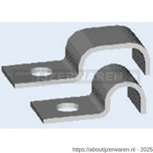 Norma leidingklem zonder rubber Clip DIN 72571 2x5 mm staal verzinkt - W11550884 - afbeelding 1