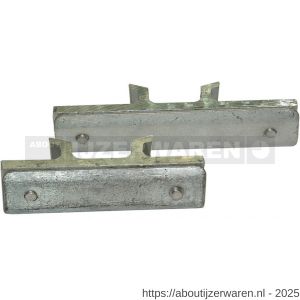 Klemfit verkeersbordbeugel lichtmastbeugel aluminium breed 120 mm - W11552057 - afbeelding 1