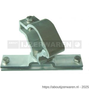 Klemfit scharnierbeugel aluminium voor flespaal draaibaar roterend - W11552047 - afbeelding 1
