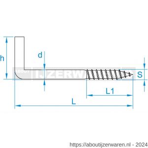 GebuVolco 007 schroefduim 4.00x60x20 mm messing - W50001380 - afbeelding 2