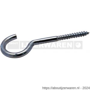 GebuVolco 015 schroefhaak zwaar 6.00x40/80 mm ijzer gegalvaniseerd - W50001435 - afbeelding 1