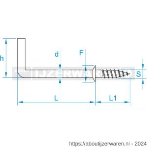 GebuVolco 017 schroefduim met borst 2.65x25 mm ijzer vernikkeld - W50001409 - afbeelding 2