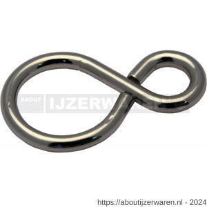 GebuVolco 106 gesloten S-haak nummer 26 2.20x26 mm ijzer vernikkeld - W50001761 - afbeelding 1