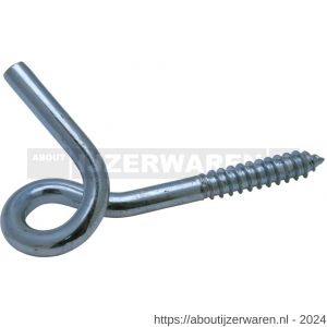 GebuVolco 115 krulhaak met houtdraad 8.85x100 mm ijzer gegalvaniseerd - W50001321 - afbeelding 1