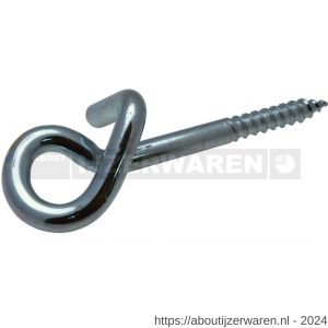 GebuVolco 117 veiligheidsschommelhaak met houtdraad 10.00x160 mm ijzer gegalvaniseerd - W50001334 - afbeelding 1