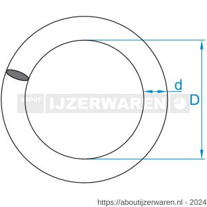 GebuVolco 119 ring dichtgelast 9.00x45 mm ijzer gegalvaniseerd - W50001347 - afbeelding 2