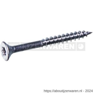 QZ 805 spaanplaatschroef platkop 4.0x50 mm Torx TX 20 staal gehard verzinkt - W50000747 - afbeelding 4