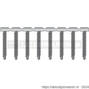 QZ 836 bandschroef zelfborend trompetkop 3.5x35 mm Phillips PH 2 staal gehard gefosfateerd grijs - W50002050 - afbeelding 3