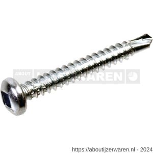 QZ 844 zelfborende schroef panhead binnenvierkant 4.8x50 mm SQ-2 staal gehard verzinkt - W50000141 - afbeelding 1