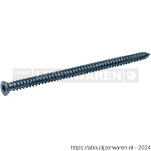 QZ 852 kozijnschroef platkop 7.5x42 mm Torx TX 30 staal gehard verzinkt - W50000034 - afbeelding 1