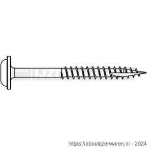 QZ 869 montageschroef grove draad 4.2x25 mm Torx TX 20 staal gehard verzinkt - W50001950 - afbeelding 2