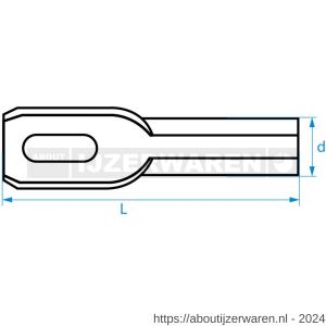 QZ 873 plafond-anker 8.0x42 mm gehard verenstaal gefosfateerd zwart - W50001133 - afbeelding 2