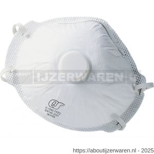 QS 877 stofmasker fijnstof FFP 2 met uitademventiel V-1086 kunststof - W50001817 - afbeelding 1