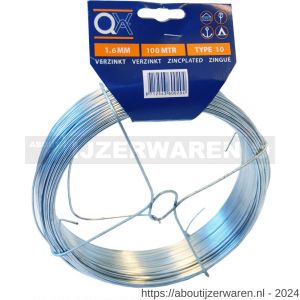 QX 880 draad nummer 6 50 m x 1.1 mm ijzer verzinkt - W50001793 - afbeelding 1