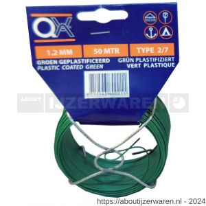 QX 886 binddraad geplastificeerd 100 m x 3.4 mm ijzer verzinkt - W50001812 - afbeelding 1