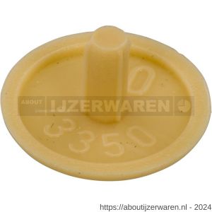 Hoenderdaal afdekkapje SPPS met kopboring 12 mm RAL 1001 beige 500 stuks - W51400030 - afbeelding 1