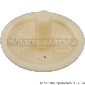 Hoenderdaal afdekkapje SPPS met kopboring 12 mm RAL 1015 ivoire 500 stuks - W51400032 - afbeelding 1