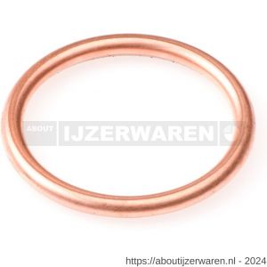 Hoenderdaal afdichtring roodkoper DIN 7603C 8x12x1.5 mm 100 stuks - W51402572 - afbeelding 1