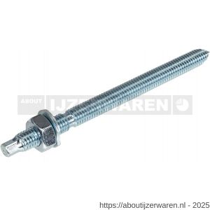 Rawl ankerstang met dakpunt-buiten zeskantkop staal verzinkt VZ 5.8 M8x110 mm 10 stuks - W51401571 - afbeelding 1