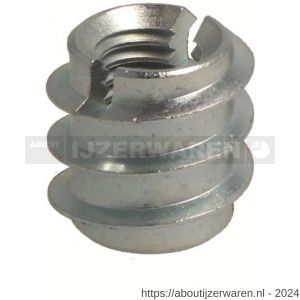 Hoenderdaal inschroefmoer rampa staal verzinkt VZ DIN 7965 M5x10 mm 100 stuks - W51401870 - afbeelding 1