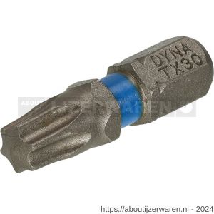 Dynaplus schroefbit 25 mm Torx TX 30 blauw blister 10 stuks - W51407079 - afbeelding 1