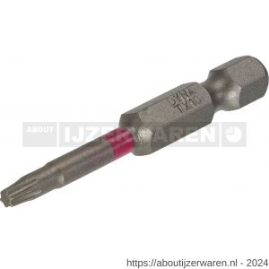 Dynaplus schroefbit 50 mm Torx TX 10 roze blister 5 stuks - W51407081 - afbeelding 1