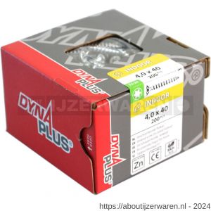 Dynaplus constructieschroef staal verzinkt VZ platkop PK met snijpunt Torx TX 40 8.0x160/80 mm 50 stuks - W51406090 - afbeelding 2