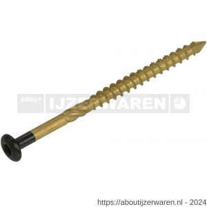 Dynaplus gevelschroef AR-coating C4 bronze cilinderkop CK zwarte kop Torx TX 15 4.0x50/28 mm 200 stuks - W51403305 - afbeelding 1