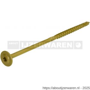 Dynaplus houtbouwschroef AR-coating C4 bronze tellerkop TK met snijpunt Torx TX 30 6.0x50 mm 100 stuks - W51403331 - afbeelding 1