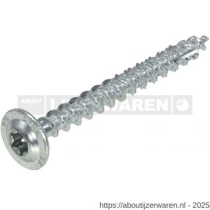 Dynaplus houtbouwschroef staal verzinkt VZ tellerkop TK met snijpunt Torx TX 20 4.0x30 mm 200 stuks - W51403348 - afbeelding 1