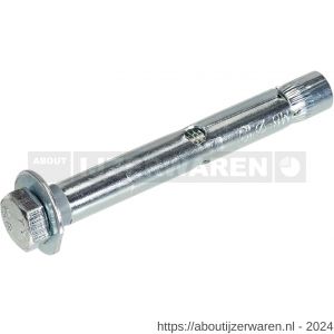 Rawl hulsanker staal verzinkt VZ 6.8 RKT M6x60 mm 100 stuks - W51401439 - afbeelding 1