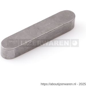 Hoenderdaal inlegspie vlak staal blank DIN 6885 5x5x20 mm 100 stuks - W51406705 - afbeelding 1