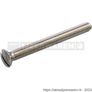 Hoenderdaal metaalschroef RVS A2 lenskop LK zaagsnede DIN 964 M5x50 mm 200 stuks - W51404096 - afbeelding 1