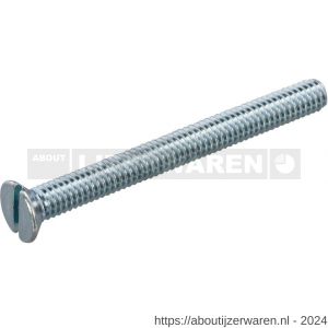 Proftec metaalschroef staal verzinkt VZ platkop PK DIN 963 zaagsnede M3x16 mm doos 200 stuks - W51404088 - afbeelding 1