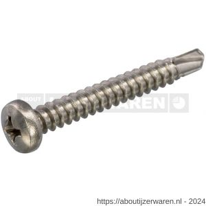 Hoenderdaal plaatschroef zelfborend RVS A2 cilinderkop CK Phillips PH 2 DIN 7504N 4.2x32 mm 200 stuks - W51405147 - afbeelding 1