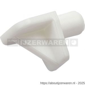 Homefix plankdrager kunststof hoek wit blister 12 stuks - W51407003 - afbeelding 1
