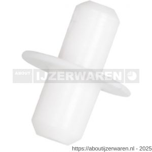 Homefix plankdrager kunststof wit 5-6 mm blister 20 stuks - W51406997 - afbeelding 1