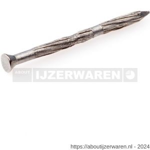 Hoenderdaal ribnagel staal verzinkt VZ platkop PK 2.7x20 mm 250 stuks - W51402323 - afbeelding 1