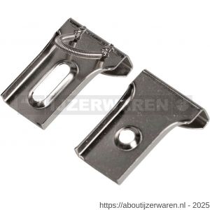 Homefix spiegelklem vernikkeld blister 1 stuk - W51406932 - afbeelding 1