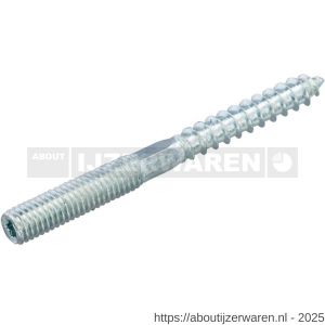Homefix stokeind staal verzinkt VZ M8x60 mm blister 6 stuks - W51406959 - afbeelding 1
