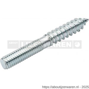 Homefix stokeind staal verzinkt VZ M4x30 mm blister 10 stuks - W51406955 - afbeelding 1