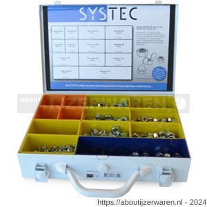 Systec assortimentskoffer moeren staal verzinkt VZ divers DIN 934/985/315AM/1587 - W51400085 - afbeelding 1