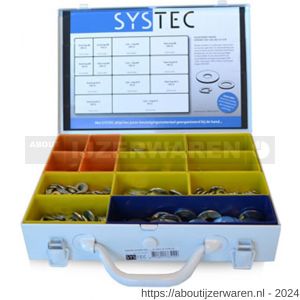 Systec assortimentskoffer ringen staal verzinkt VZ divers DIN 125A/9021/127B - W51400052 - afbeelding 1