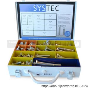 Systec assortimentskoffer tap- en zeskantbout staal verzinkt VZ DIN 933/931 M10 - W51400078 - afbeelding 1