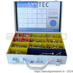 Systec assortimentskoffer tapbout staal verzinkt VZ DIN 933 M6, M8 en M10 - W51400082 - afbeelding 1