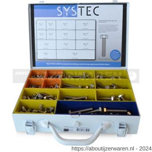 Systec assortimentskoffer tapbout RVS A2 DIN 933 M6, M8 en M10 - W51400083 - afbeelding 1