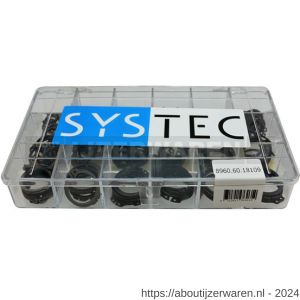 Systec assortimentsdoos 18-vaks zekeringsring voor as staal gefosfateerd DIN 471 - W51400061 - afbeelding 1