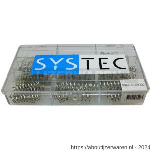 Systec assortimentsdoos 9-vaks drukveer staal verzinkt VZ - W51400066 - afbeelding 1