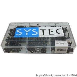 Systec assortimentsdoos 9-vaks plaatschroef gezwart DIN 968 - W51400069 - afbeelding 1