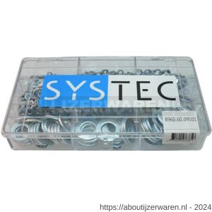 Systec assortimentsdoos 9-vaks sluitring staal verzinkt VZ DIN 125A - W51400070 - afbeelding 1